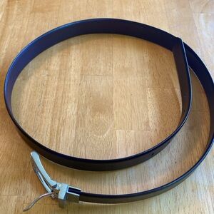 Reversible Dark Brown/Black Belt With Silver Toned Buckle fits 37.5-41.5 waist